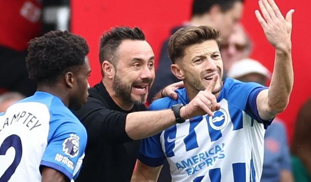 Adam Lallana từng mô tả De Zerbi là "người anh trai lớn"