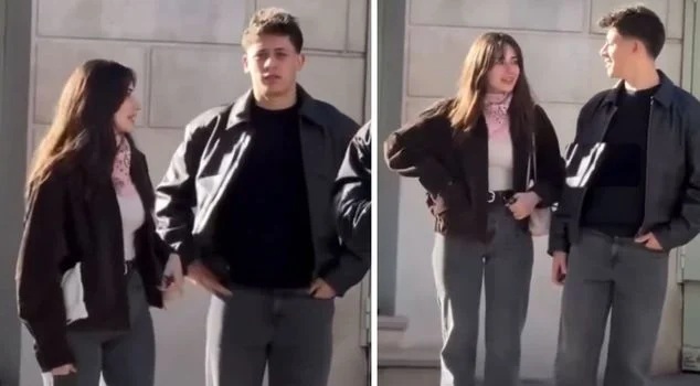 Cặp đôi trẻ dặn nhau tạo dáng thật đẹp trước ống kính.