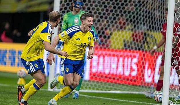 Thụy Điển đ&aacute;nh bại Ba Lan với tỷ số chung cuộc 3-2.