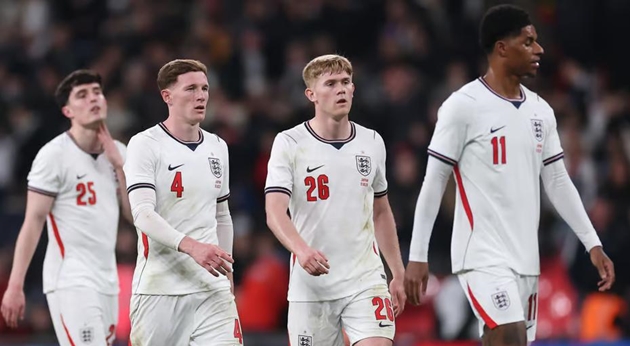 Tuyển Anh g&acirc;y thất vọng ở đợt tập trung th&aacute;ng Ba.