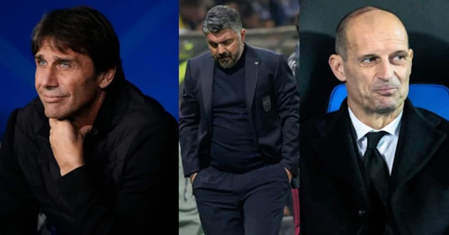 Italy c&acirc;n nhắc Conte hoặc Allegri thay Gattuso