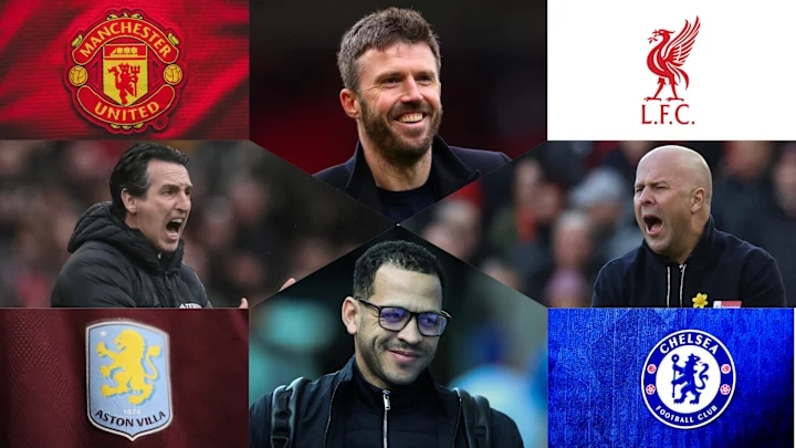 Man United, Liverpool, Aston Villa v&agrave; Chelsea đang cạnh tranh v&eacute; dự Champions League m&ugrave;a tới.