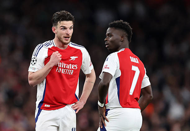 Những trụ cột như Declan Rice hay Bukayo Saka đ&atilde; được bảo to&agrave;n thể lực sau loạt trận quốc tế. 