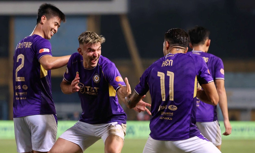 Hà Nội FC được đánh giá có thực lực trội hơn hẳn Hải Phòng. Ảnh: Hà Nội FC.