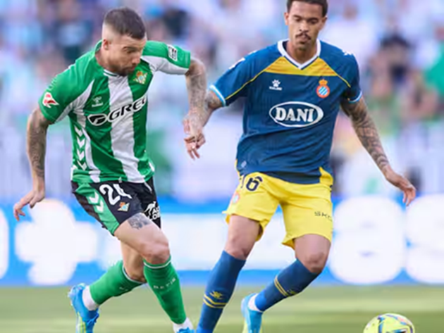Real Betis bị Espanyol cầm chân trên sân nhà.