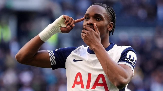 Mathys Tel l&agrave; điểm s&aacute;ng của Spurs m&ugrave;a n&agrave;y.