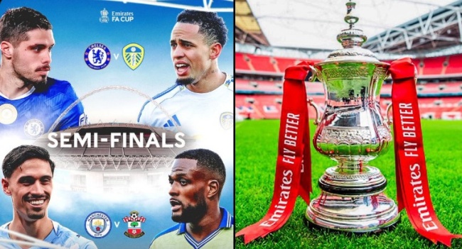 Các cặp đấu vòng bán kết FA Cup.