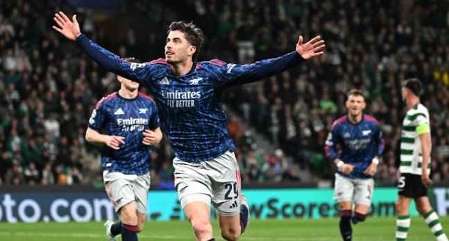 Ảnh bài viết Kai Havertz hóa người hùng, Arsenal hạ gục Sporting ở phút 90+1'