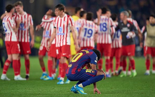 Barcelona chơi không tồi nhưng vẫn để thua Atletico Madrid.