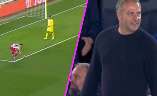 Barca bức xúc vì trọng tài không thổi phạt đền tình huống Pubill dùng tay chặn bóng.