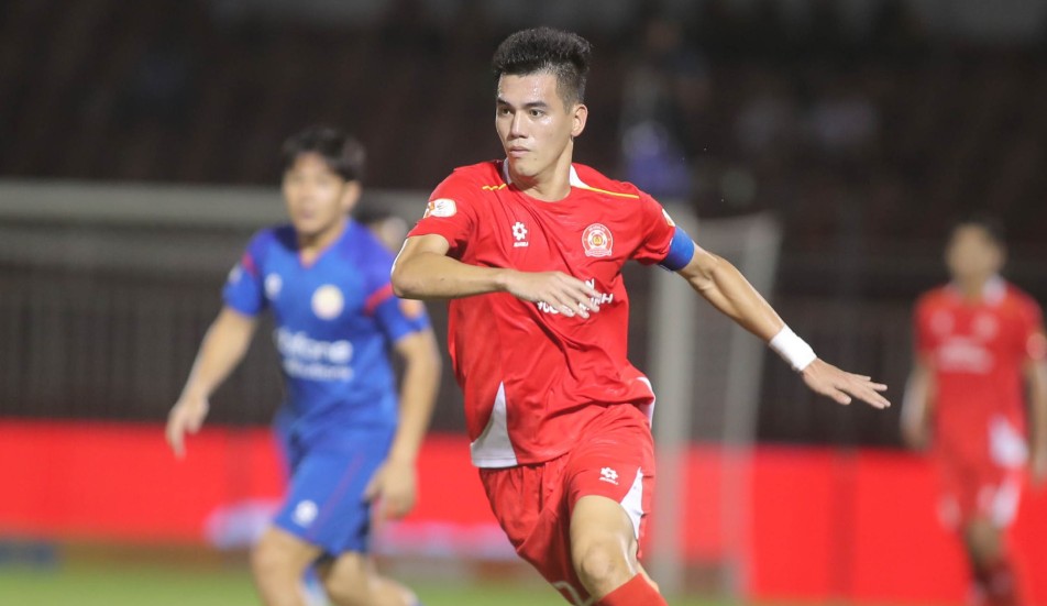 Nguyễn Tiến Linh đang không có phong độ tốt trong màu áo CLB CA TPHCM. Ảnh: CLB CA TPHCM.