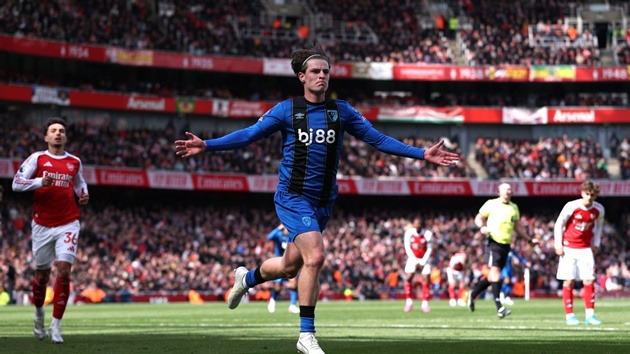 Ảnh bài viết Merson gọi trận thua Bournemouth của Arsenal là kết quả tồi tệ