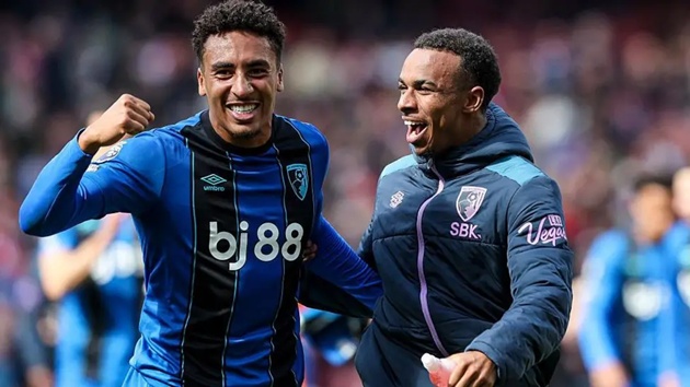 Bournemouth chưa thua tại Ngoại hạng Anh sau khi Semenyo ra đi