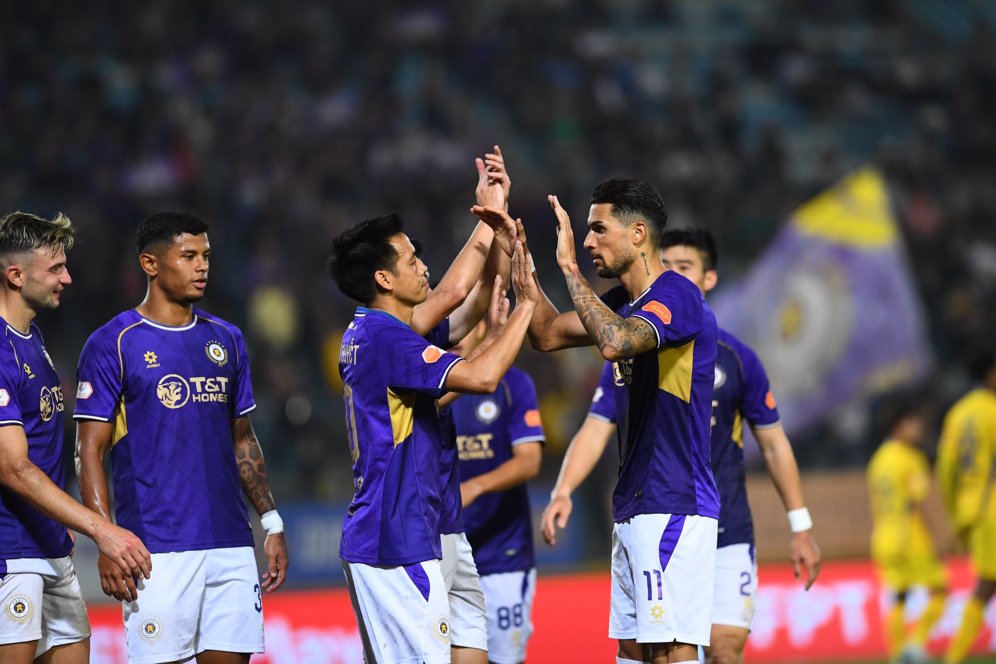 Hà Nội FC đặt mục tiêu giành chiến thắng trước Hà Tĩnh. Ảnh: Hà Nội FC.