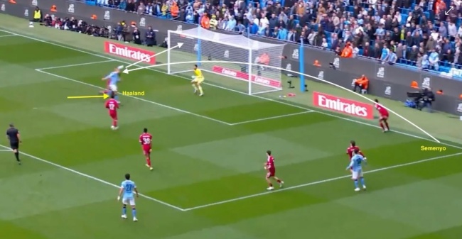 Haaland c&oacute; thể đe dọa h&agrave;ng thủ Chelsea.