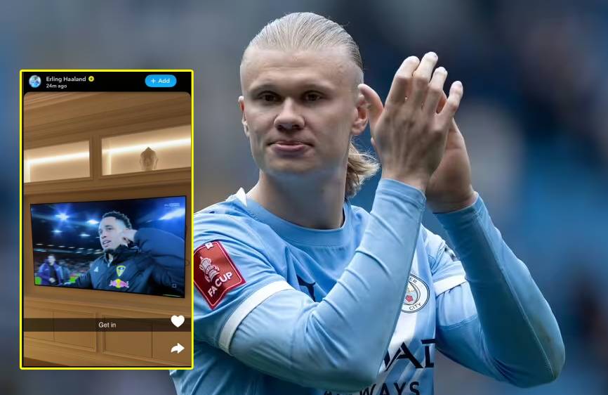 Ảnh bài viết MU thua đau Leeds, Haaland lập tức đăng bài ăn mừng