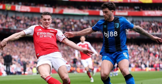 Arsenal g&acirc;y thất vọng trước Bournemouth.