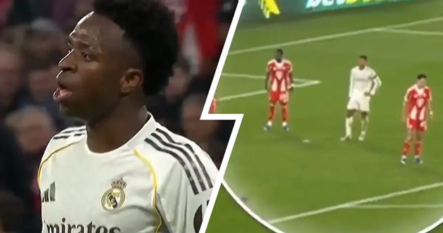 Vinicius qu&aacute;t Bellingham c&acirc;m miệng ngay tr&ecirc;n s&acirc;n