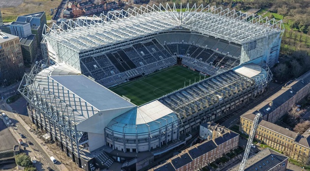 Newcastle đang lên kế hoạch xây dựng sân vận động mới