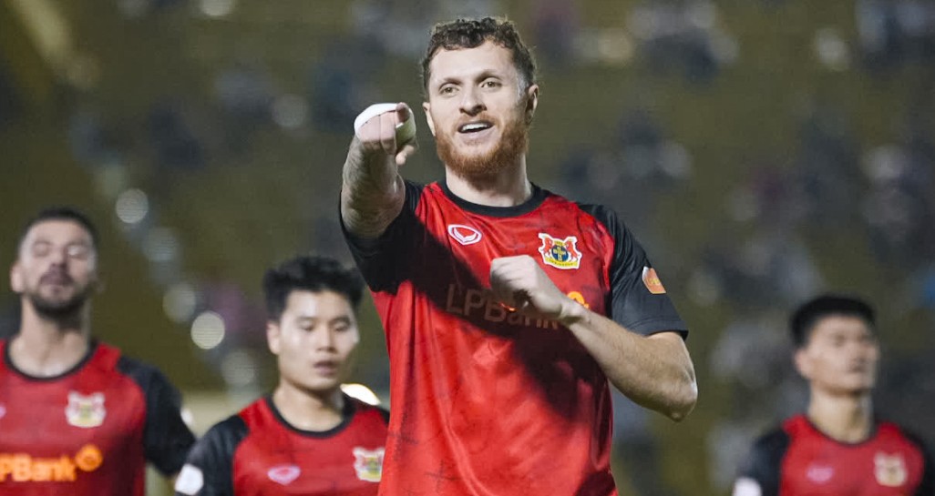 Geovane Magno là gương mặt đáng chú ý bên phía Ninh Bình. Ảnh: CLB Ninh Bình.