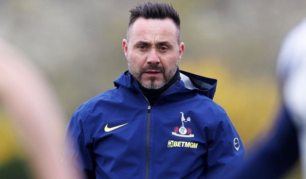 Ảnh bài viết De Zerbi hứa ở lại Tottenham bất chấp nguy cơ xuống hạng