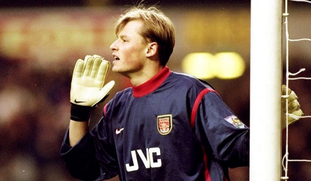 Manninger thời điểm còn bắt cho Arsenal.