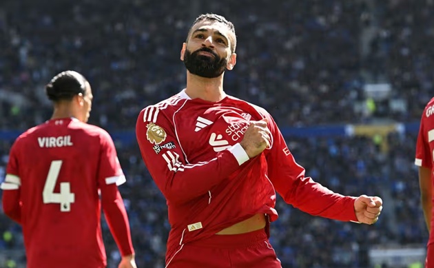 Salah lập kỷ lục sau khi xé lưới Everton