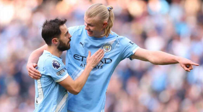 Silva ca ngợi Haaland.