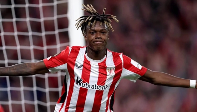 Arsenal "săn" Nico Williams.