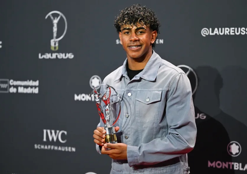 Lamine Yamal vinh dự nhận giải "Vận động viên trẻ của năm".