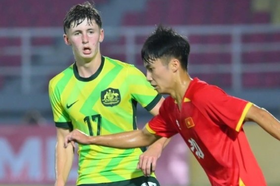 U17 Việt Nam giành chiến thắng quả cảm trước U17 Australia. Ảnh: VFF.