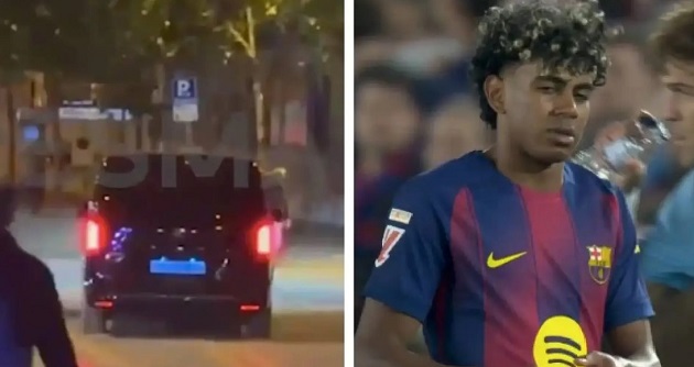 Yamal rời khỏi Nou Camp khi trận đấu đang diễn ra ở phút 82.