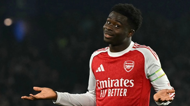 Ảnh bài viết Arsenal giành điểm như đội xếp thứ 9 khi vắng Bukayo Saka