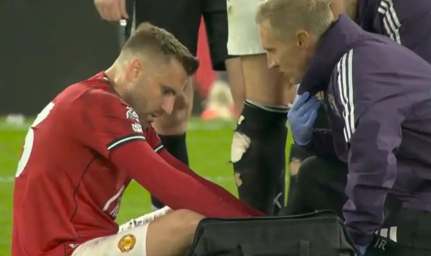 Ảnh bài viết Hạ Brentford, MU lo sốt vó với chấn thương của Luke Shaw