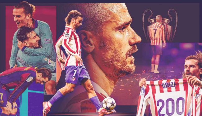 Antoine Griezmann có nhiệm vụ giúp Atletico vô địch Champions League.