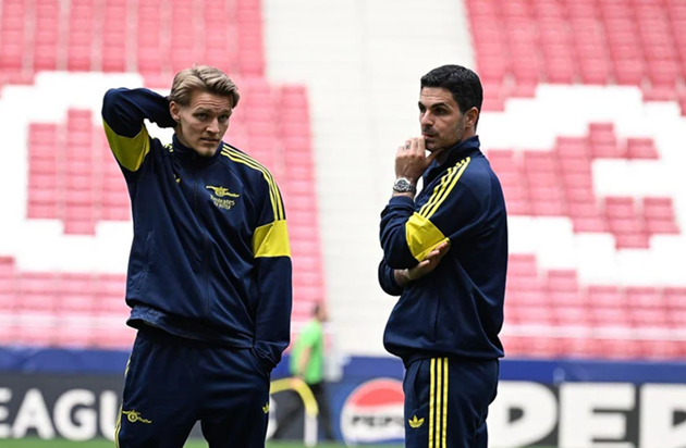 Odegaard là quân bài quan trọng của HLV Arteta ở tuyến giữa.