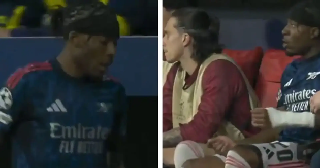 Madueke không hài lòng khi bị thay ra trong trận hòa Atletico.