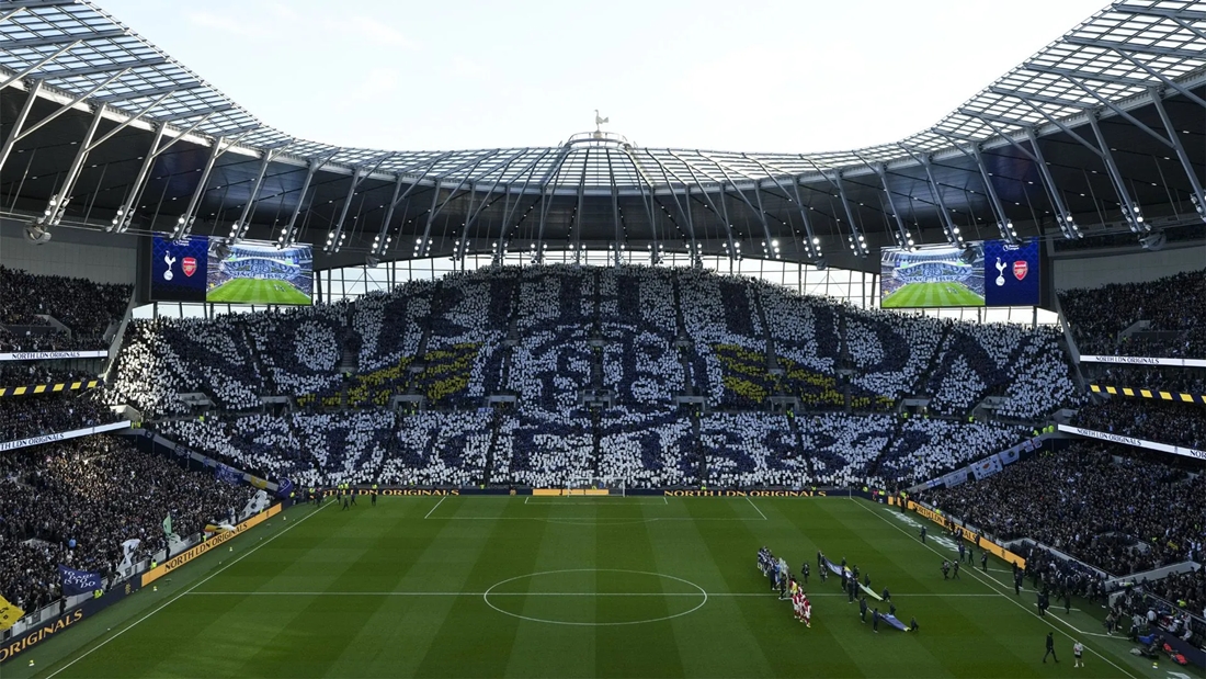 Sân vận động Tottenham Hotspur là một trong những sân bóng hiện đại nhất thế giới.