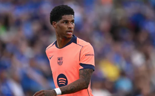 Rashford trong màu áo Barca.