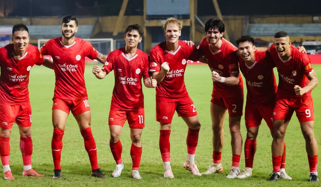 Thể Công Viettel đang được đánh giá cao hơn Ninh Bình. Ảnh: Thể Công Viettel FC.