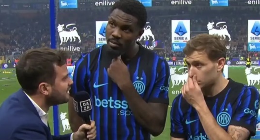Thuram cùng với Inter Milan vô địch Serie A sớm 3 vòng đấu.