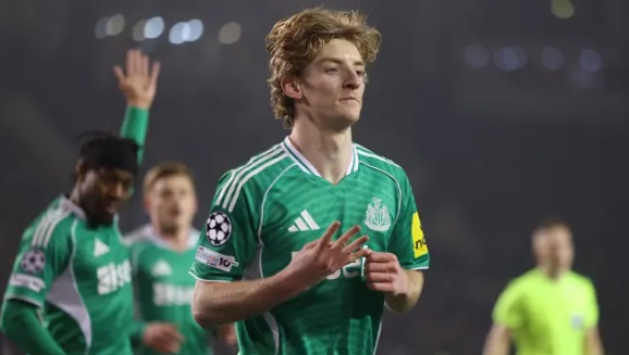 Gordon ghi dấu ở Champions League dù Newcastle dừng bước từ khá sớm.