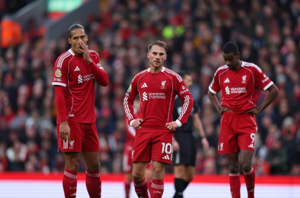 Liverpool sắp trở thành cựu vương Ngoại hạng Anh.