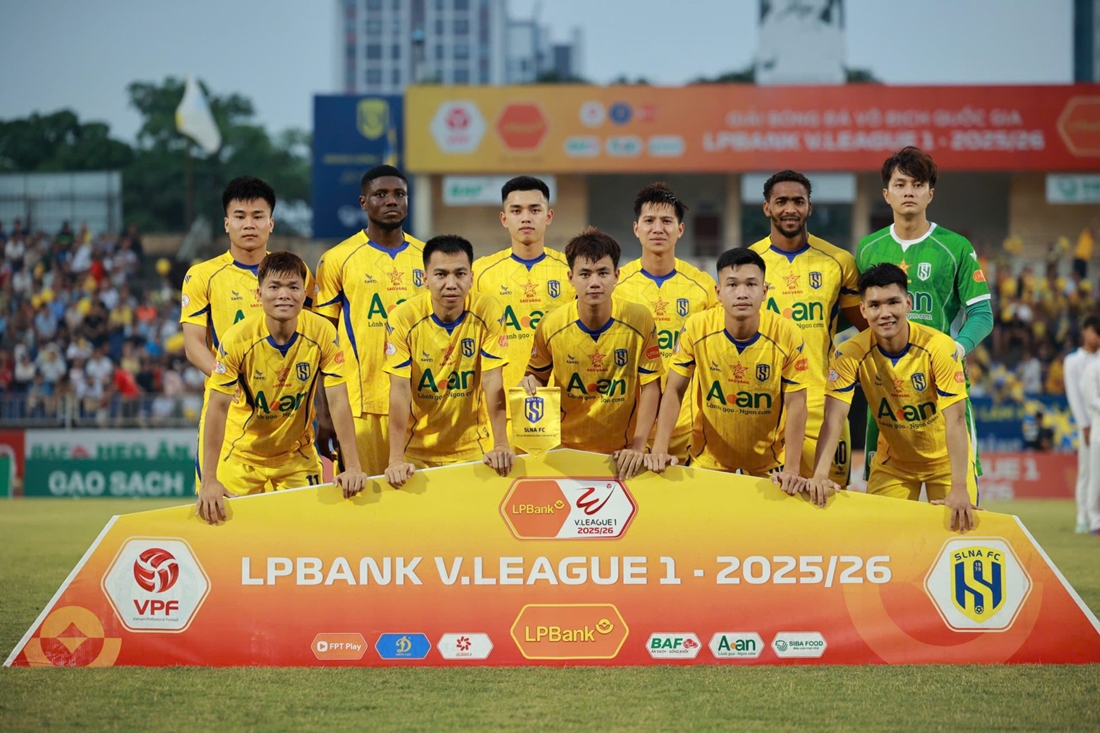 SLNA đối mặt nguy cơ chảy máu lực lượng sau mùa giải 2025/26. Ảnh: VPF.