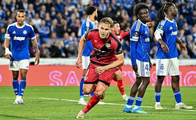 Alemao ghi bàn giúp Rayo Vallecano đánh bại Strasbourg.