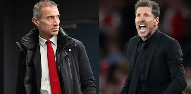 Arsenal xoa dịu căng thẳng sau vụ xô xát của Andrea Berta và Diego Simeone.
