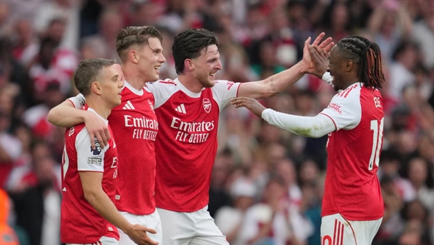 Arsenal đang nắm lợi thế trong cuộc đua vô địch Ngoại hạng Anh.