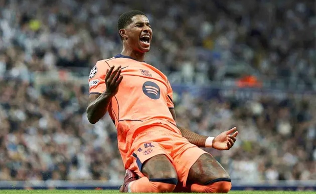 Rashford đang có mùa giải xuất sắc trong màu áo Barca.
