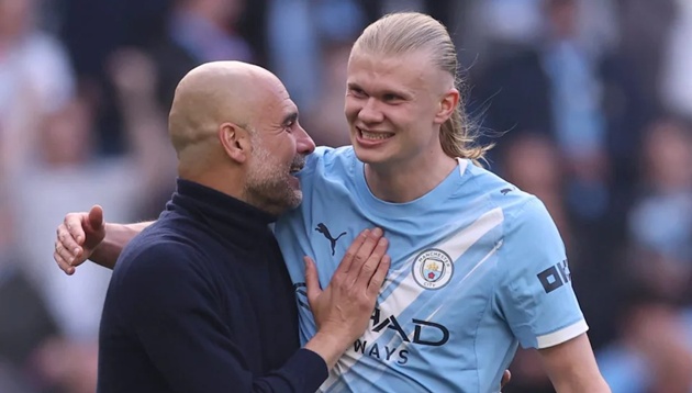 Pep Guardiola hết lời ca ngợi đóng góp của Haaland trong mùa giải này.