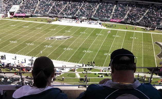Sân Lincoln Financial Field chủ yếu được sử dụng trong các trận bóng bầu dục.